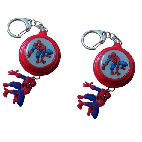 20pcs loud sound personal attack alarm Spiderman portable kids alarm keychain for kids -in Self ...