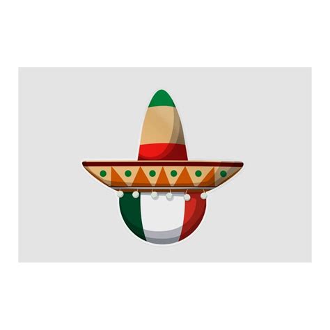 Mexico Flag Style 72 Sticker - DecalsHouse