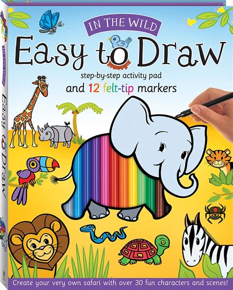 Easy to Draw: In the Wild Drawing and Marker Kit - Drawing - Art & Craft - Children - Hinkler