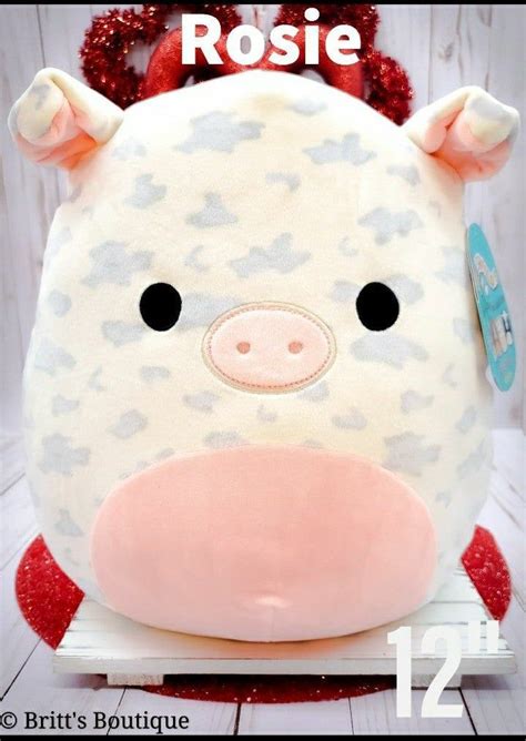 Squishmallow ROSIE THE PIG VERY RARE 12" | Mercari in 2021 | Cute stuffed animals, Plush stuffed ...