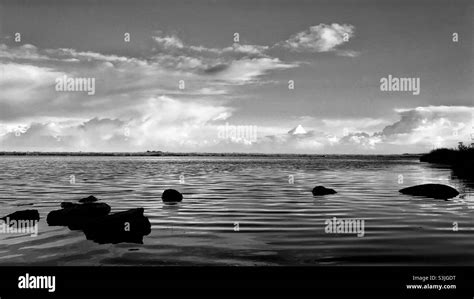 Lake at Pegwell Bay Nature Reserve Stock Photo - Alamy