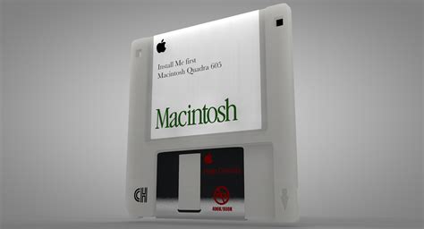 Apple Macintosh Floppy Disk 3D Model - TurboSquid 1415157