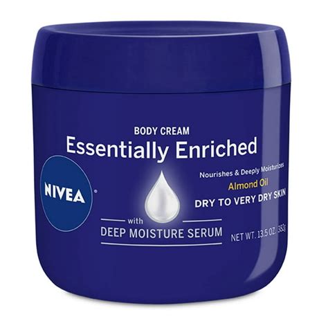 NIVEA Essentially Enriched Body Cream for Dry Skin and Very Dry Skin, 13.5 Oz Jar - Walmart.com ...