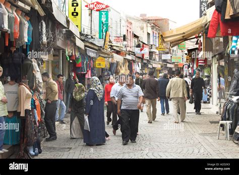 The shopping street or bazaar in Izmir, Turkey Stock Photo - Alamy