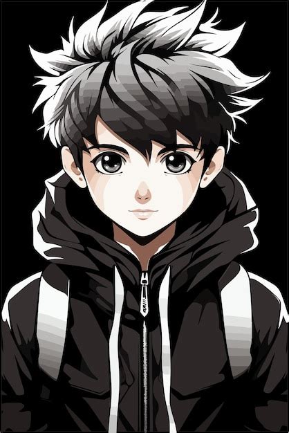 Premium Vector | Vector young man anime style character vector illustration design manga anime boy