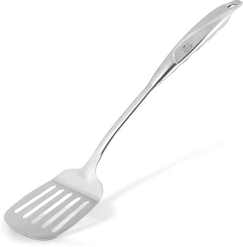 Amazon.com: Zulay 14.8 inch Slotted Turner Metal Spatula - Heavy Duty Stainless Steel Spatula ...