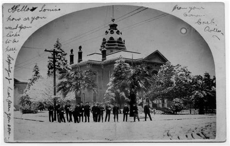 History: Fun in the snow at Mendocino County Courthouse – 1907 – The Ukiah Daily Journal