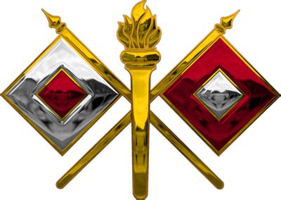 Shiny US Army Signal Corps Insignia