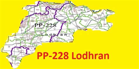 PP-228 Lodhran Area, Map, Candidates and Result