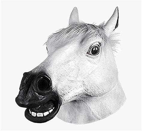 Transparent Horse Head Mask Png - White Horse Head Png, Png Download ...