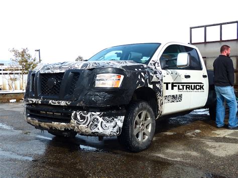 Spotted: 2015 Nissan Titan Cummins 5.0-liter V8 turbo-diesel Mule ...