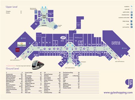 Centre Map - Visitor Info | Gyle Shopping Centre