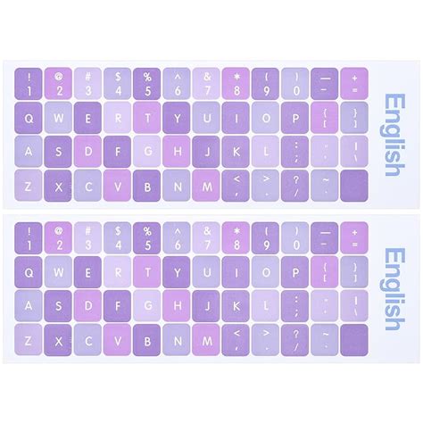 Buy 2PCS/Pack Universal English Keyboard Stickers, Replacement English Keyboard Letters Stickers ...