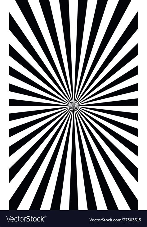 Abstract black and white sun rays Royalty Free Vector Image