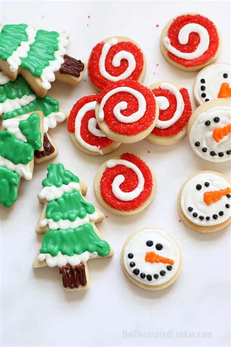 Decorated Christmas cookies, no-fail cut-out cookie and royal icing recipes