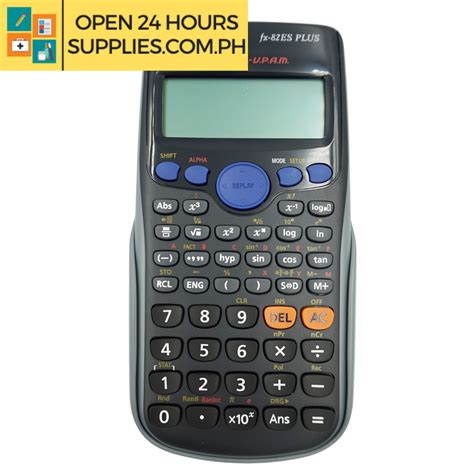 Casio Scientific Calculator FX-82ES Plus BK - Black With Case - Supplies 24/7 Delivery