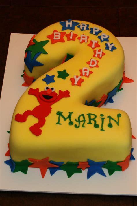 2nd Birthday Elmo Cake - a photo on Flickriver
