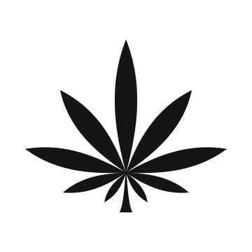 Leaf Cannabis Leaf Silhouette Icons PNG Images | 180+ Vector Icon Packs | Free Download on Pngtree