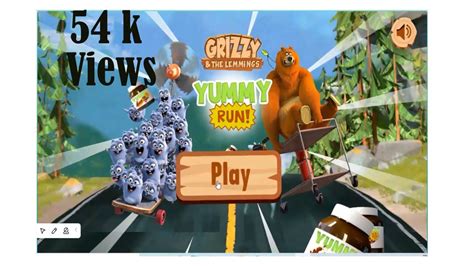 Grizzy and the Lemmings Yummy Run Racing Game WS FREE GAMES - YouTube