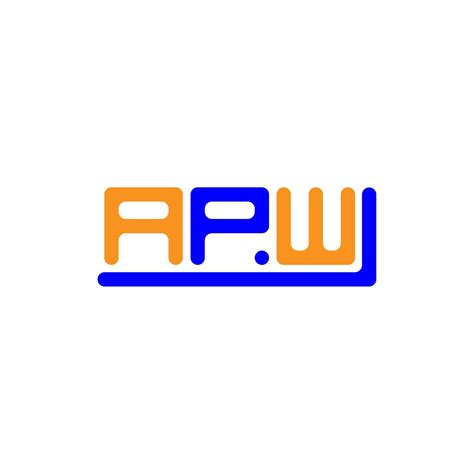 APW letter logo creative design with vector graphic, APW simple and ...