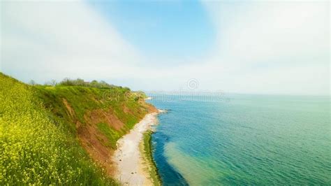 Cliffs on the Black Sea Coast, Romania. Stock Image - Image of black ...