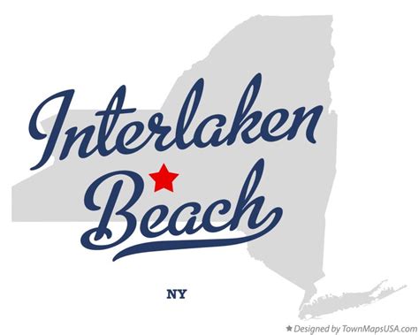 Map of Interlaken Beach, NY, New York