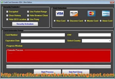 Credit Card Generator newest working version 2014