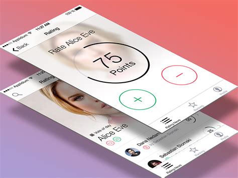 Rating App by Dana Nedamaldeen on Dribbble