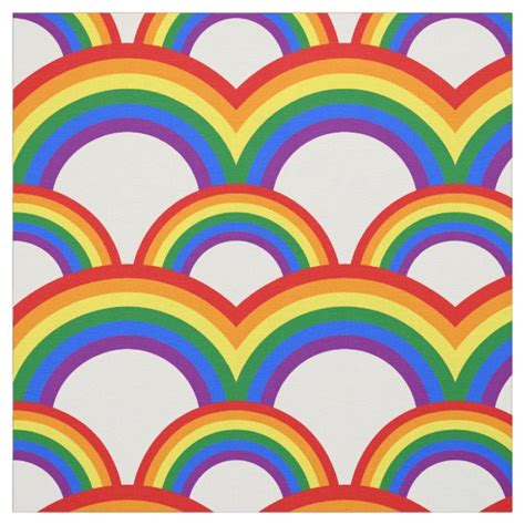 Rainbow Fabric | Zazzle