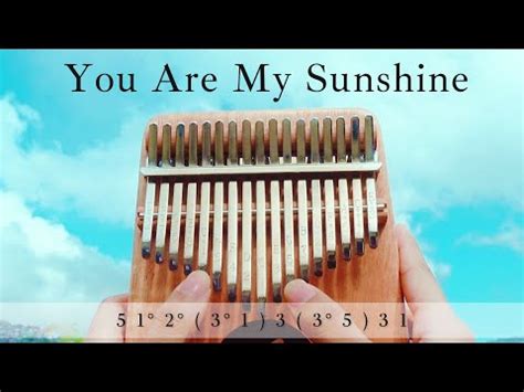 You Are My Sunshine Kalimba Tutorial for Beginners with Tabs - YouTube