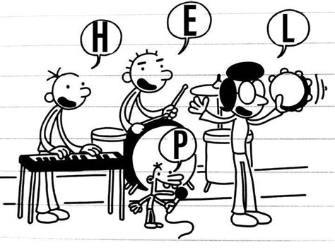 Greg Heffley and his family manage to spell out their help message to the people without their ...