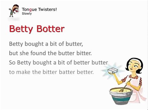 Better Butter Tongue Twister