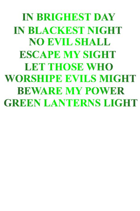 Green Lantern Corps Oath by KalEl7 on DeviantArt