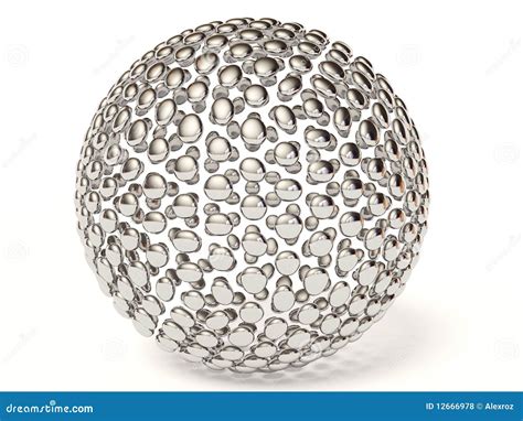 Silver Sphere Royalty Free Stock Photos - Image: 12666978