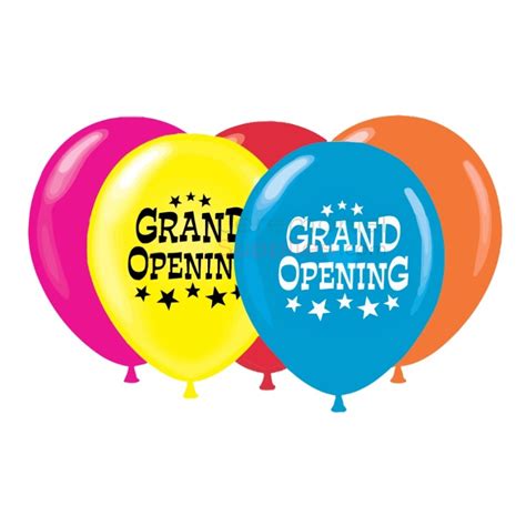 17 Inch Assorted Grand Opening Balloons 10 Pack | ceremonialsupplies.com