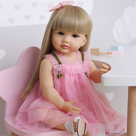 Buy Reborn Baby Dolls 55cm 22 inch Full Body Vinyl Silicone Realistic Looking Reborn Doll Baby ...