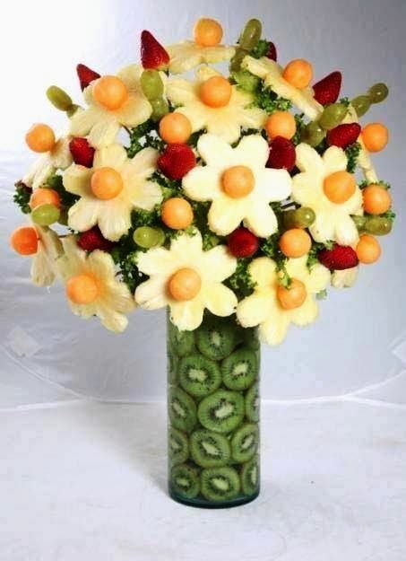 Fruits flower bouquet ~ easy arts and crafts ideas