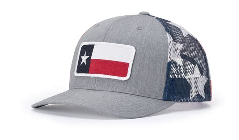 Richardson 112PM Printed Mesh Trucker with Embroidered Cap Front Patch » San Saba Cap