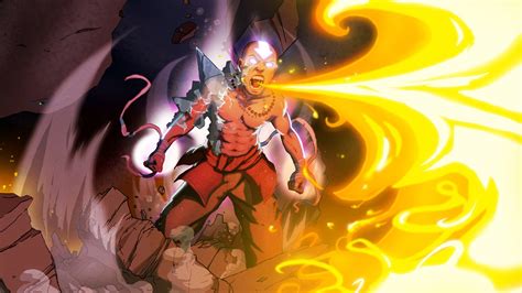 Aang's Fiery Power - HD Wallpaper