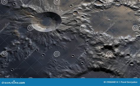 Crater Lunar Earthrise Landscape Stock Illustration | CartoonDealer.com ...