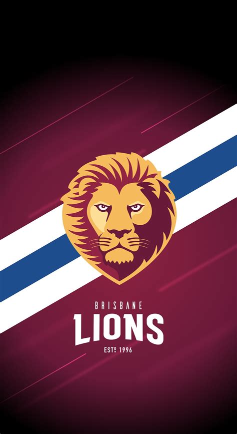 Brisbane Lions iPhone X Lock Screen Wallpaper