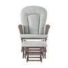 Child Craft Tranquil Glider And Ottoman - Cocoa Bean/gray Herringbone : Target