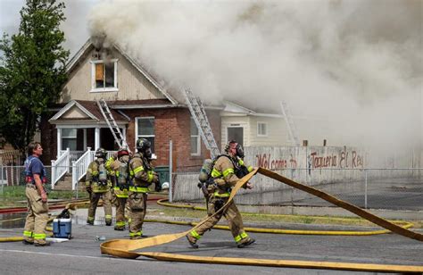 Fire destroys two SLC homes and displaces eight people - The Salt Lake Tribune