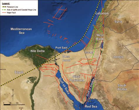 Generalized regional tectonic setting of the Suez Canal, showing some... | Download Scientific ...