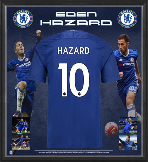 Soccer – Eden Hazard Signed & Framed Chelsea FC Jersey | Taylormade ...