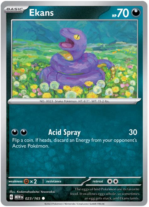 Ekans - Scarlet & Violet - 151 #23 Pokemon Card