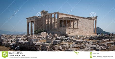 The Erechtheum. stock image. Image of culture, classical - 58912969