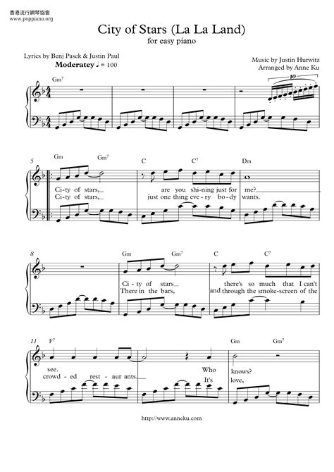 Demi Lovato-La La Land - City Of Stars Sheet Music pdf, - Free Score Download ★