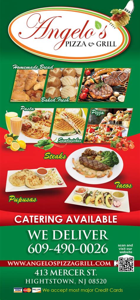 Angelo's Pizza Menu • Angelos Pizza and Grill