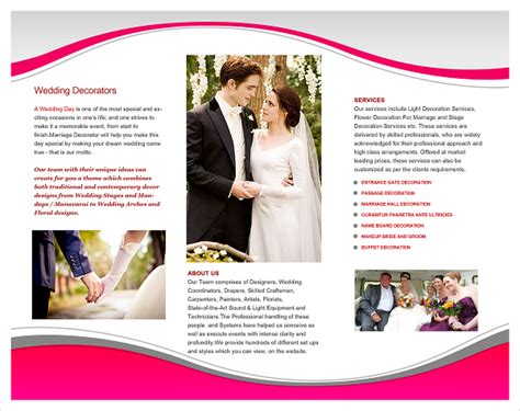 26+ Wedding Planner Brochure Templates - PSD, AI, Docs, Pages | Free & Premium Templates